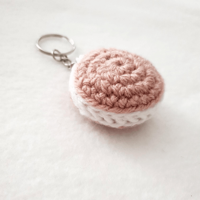Porte clés macaron