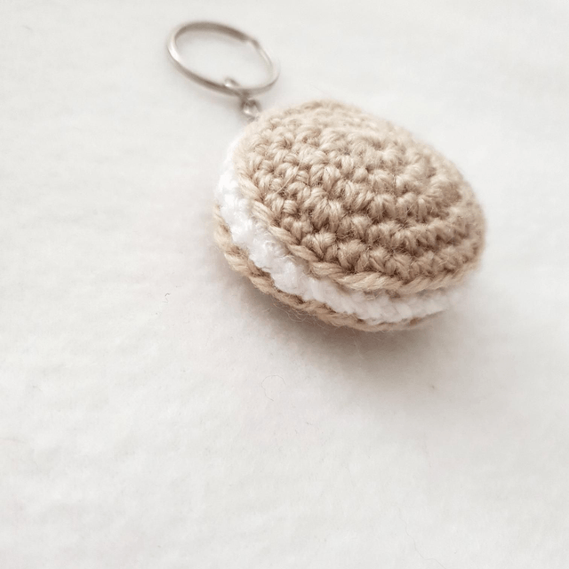 Porte clés macaron