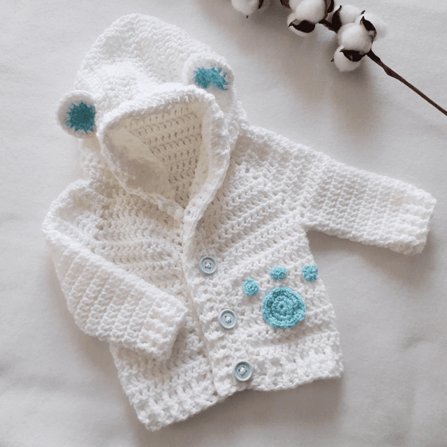 Cardigan ourson 